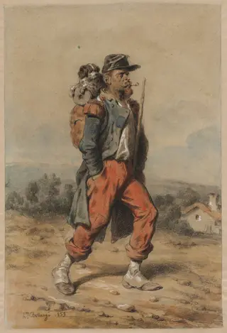 Soldier with Dog