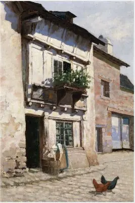 Village Street in Normandy, by Joseph Malachy Kavanagh