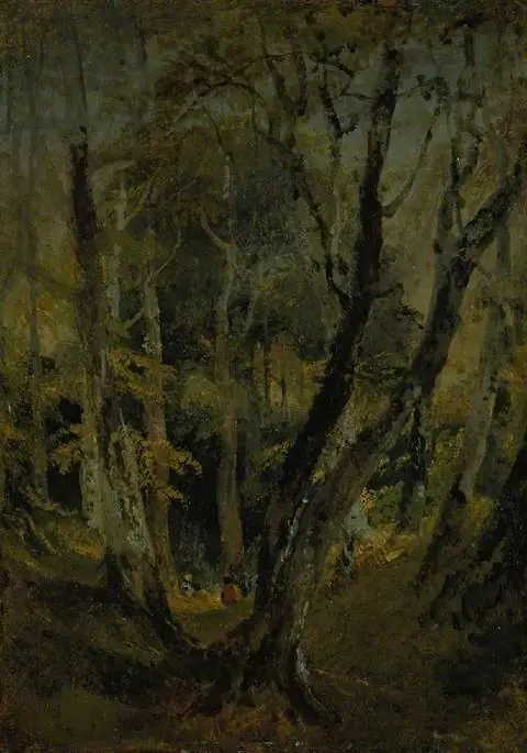 A Beech Wood with Gypsies seated in the Distance, by Joseph Mallord William Turner