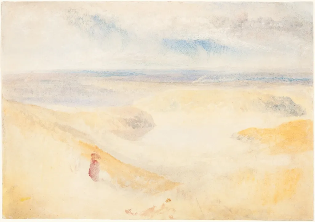 A Yorkshire River, by Joseph Mallord William Turner, watercolor, 1827