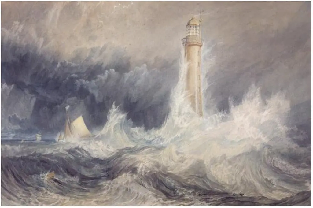 Bell Rock Lighthouse, by Joseph Mallord William Turner