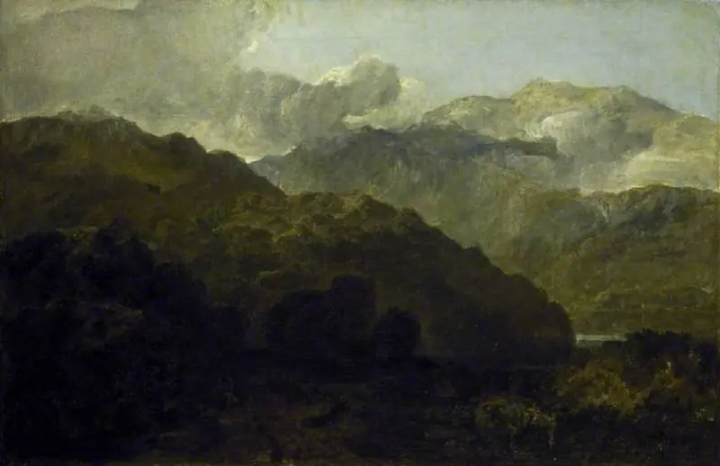 Ben Lomond Mountains, Scotland: The Traveller - Vide Ossian's War of Caros, by Joseph Mallord William Turner
