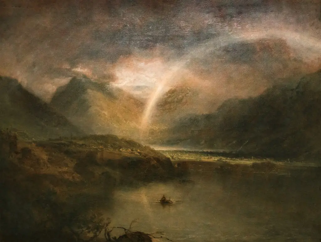 Buttermere Lake, with Park of Cromackwater, Cumberland, a Shower, by Joseph Mallord William Turner