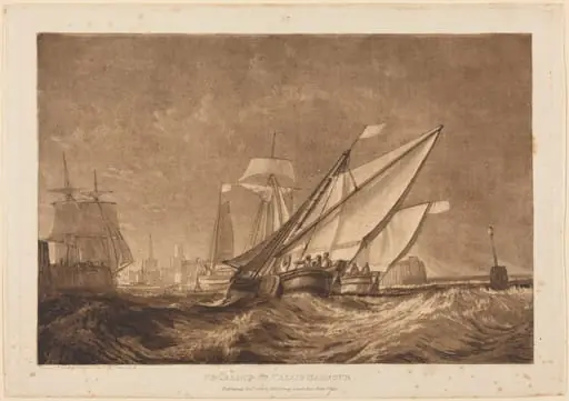 Entrance of Calais Harbour, by Joseph Mallord William Turner