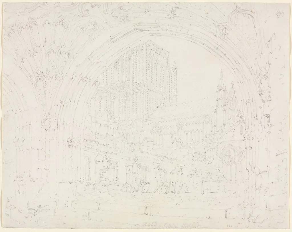 Hereford Cathedral, by Joseph Mallord William Turner, 1793