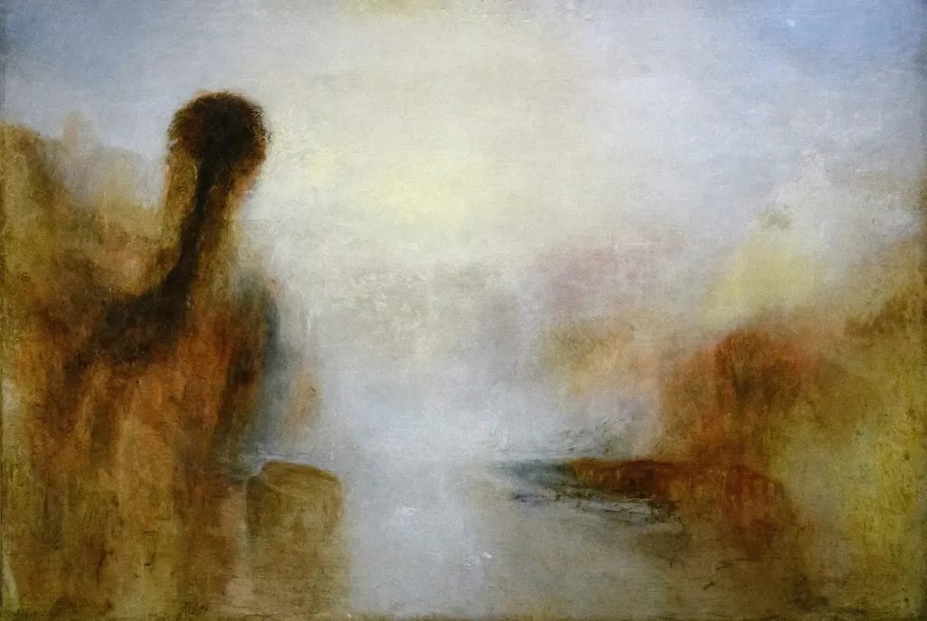 Landscape with Water, by Joseph Mallord William Turner, oil, 1840
