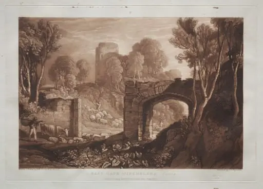 Liber Studiorum:  East Gate, Winchelsea, Sussex, by Joseph Mallord William Turner