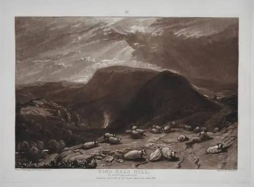 Liber Studiorum: Hind Head Hill on the Portsmouth Road, by Joseph Mallord William Turner