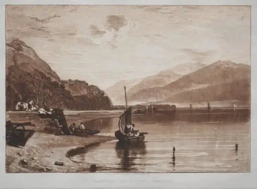 Liber Studiorum: Inverary Pier, Lock Fyne, Morning, by Joseph Mallord William Turner