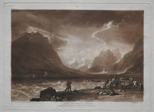 Liber Studiorum: Lake of Thun, Swiss, by Joseph Mallord William Turner