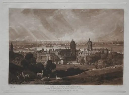 Liber Studiorum: London from Greenwich, by Joseph Mallord William Turner