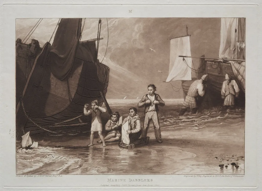 Liber Studiorum: Marine Dabblers, by Joseph Mallord William Turner, 1823