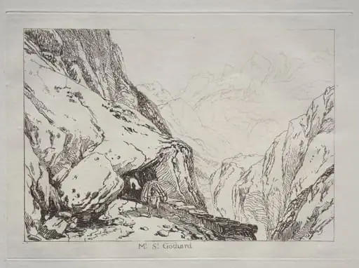 Liber Studiorum: Mt. St. Gothard, by Joseph Mallord William Turner