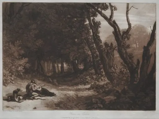 Liber Studiorum:  Procris and Cephalus, by Joseph Mallord William Turner