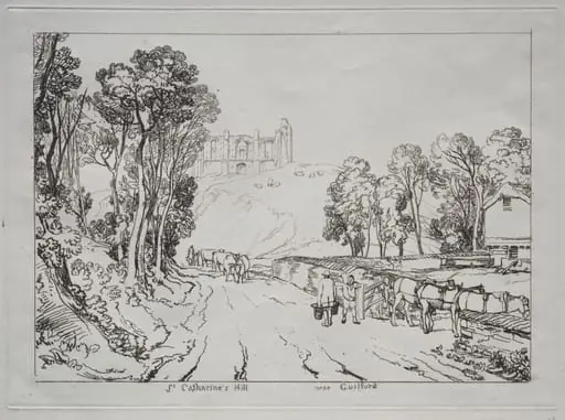 Liber Studiorum: St. Catherine's Hill, near Guilford, by Joseph Mallord William Turner