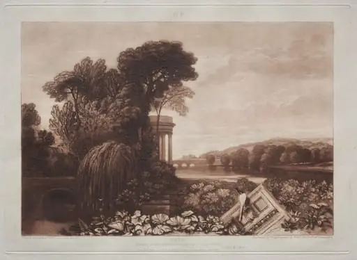 Liber Studiorum:  Temple of Isis, by Joseph Mallord William Turner