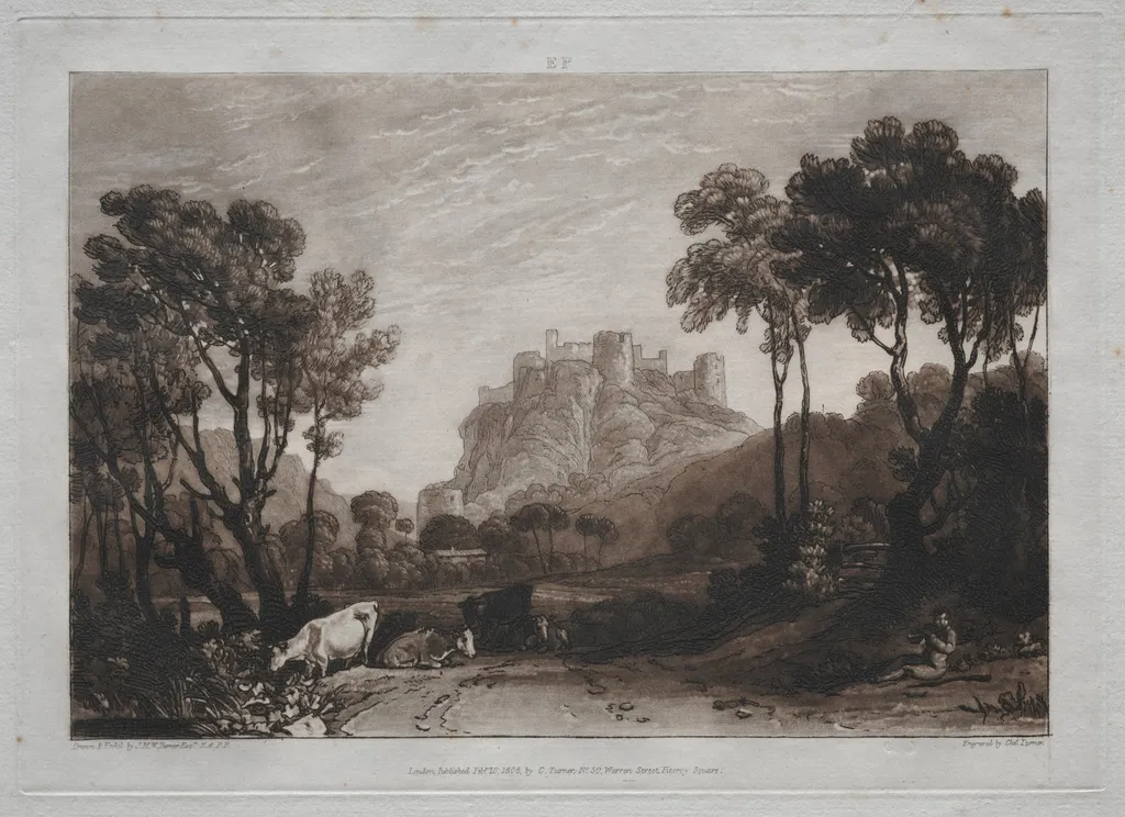 Liber Studiorum: The Castle above the Meadows, by Joseph Mallord William Turner, 1823