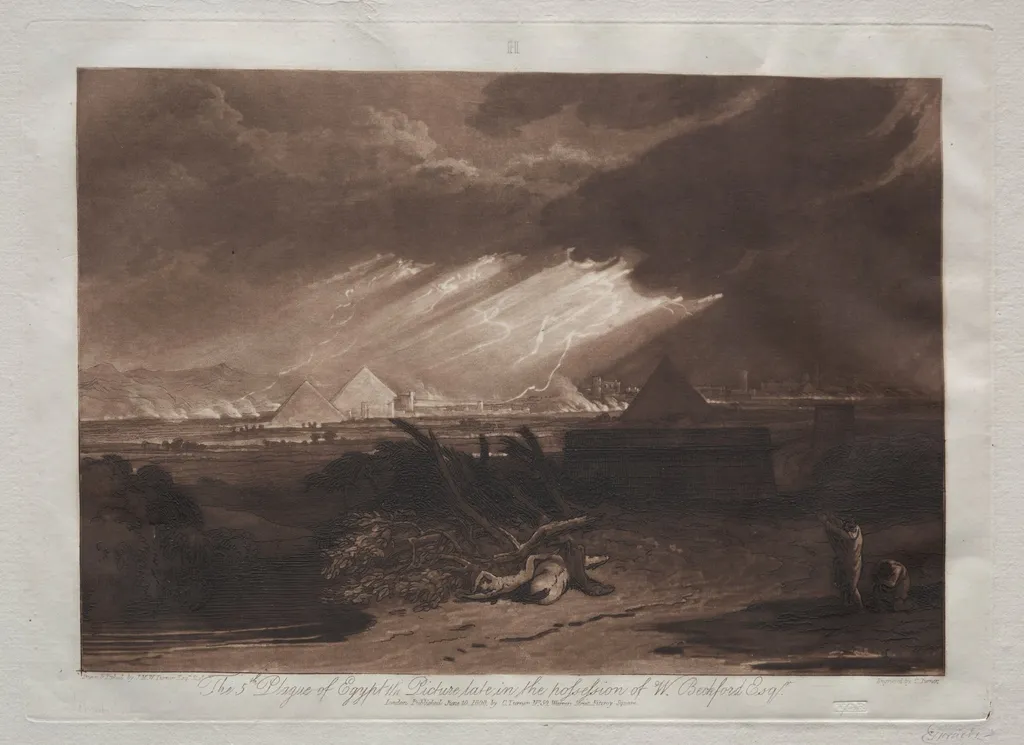Liber Studiorum: The Fifth Plague of Egypt, by Joseph Mallord William Turner, 1823