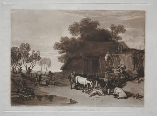 Liber Studiorum: The Straw Yard, by Joseph Mallord William Turner
