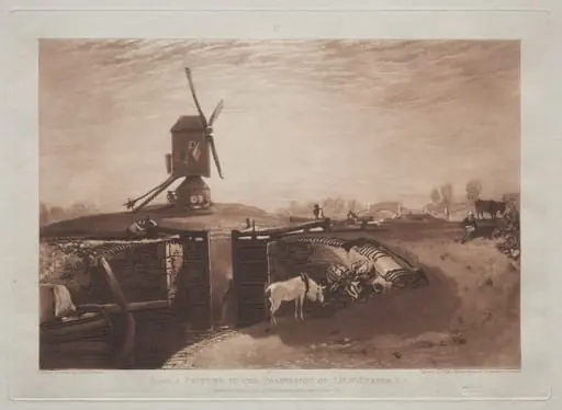 Liber Studiorum: Windmill and Lock, by Joseph Mallord William Turner