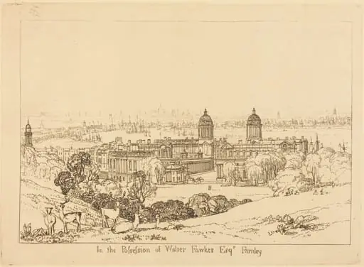 London from Greenwich, by Joseph Mallord William Turner