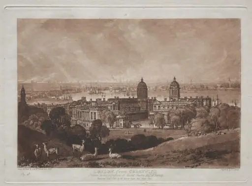 London from Greenwich, by Joseph Mallord William Turner