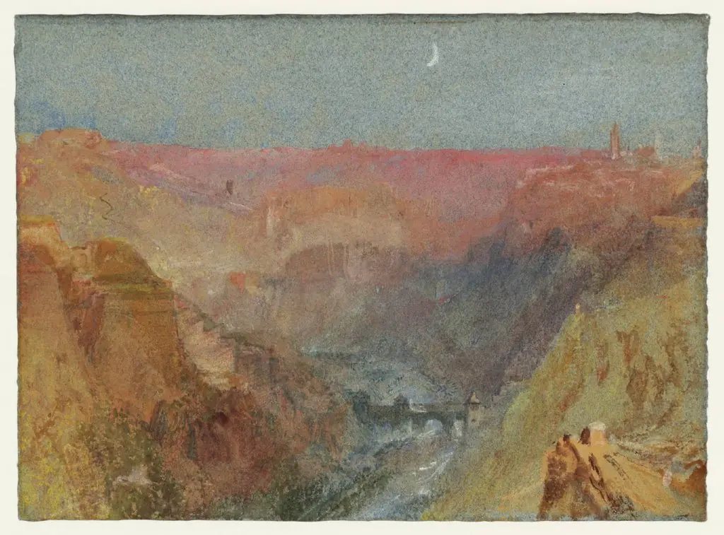 Luxembourg from the Alzette Valley to the North, by Joseph Mallord William Turner