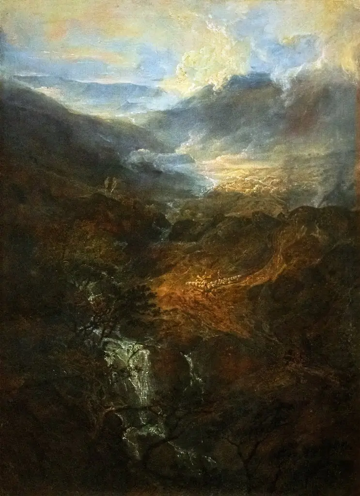 Morning amongst the Coniston Fells, Cumberland, by Joseph Mallord William Turner