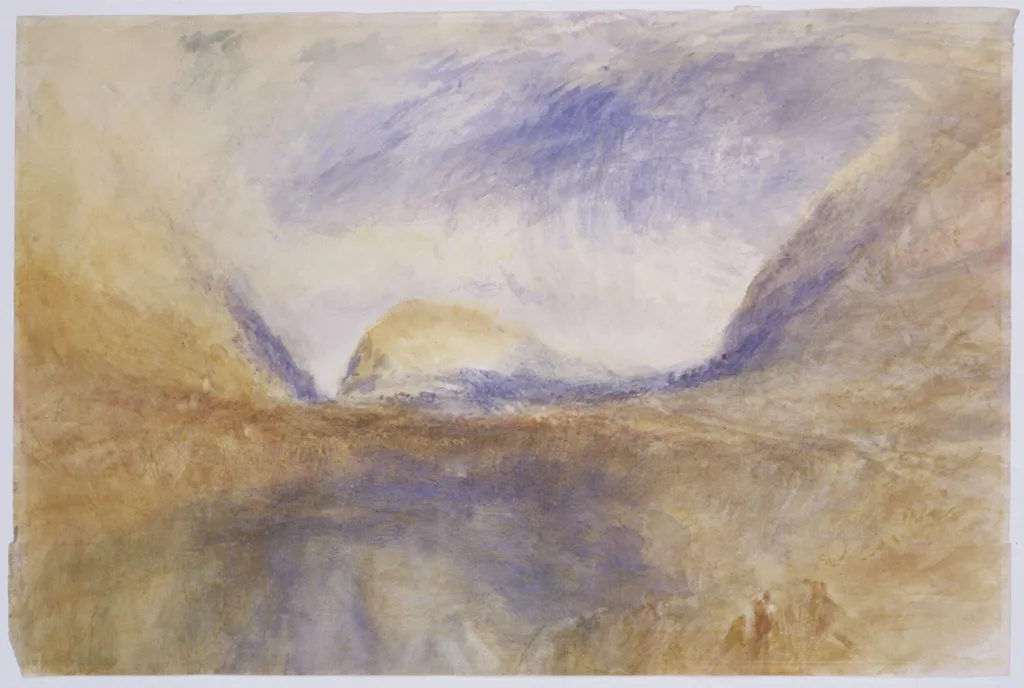 Mountainous Landscape, by Joseph Mallord William Turner, watercolor, 1849