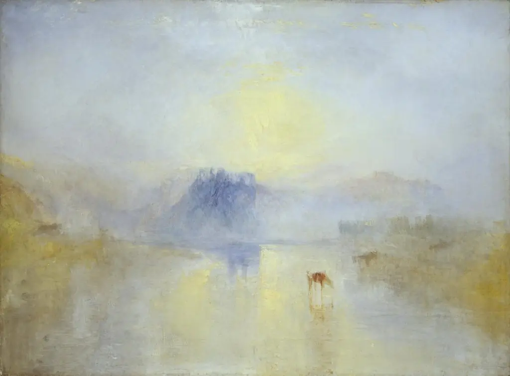 Norham Castle, Sunrise, by Joseph Mallord William Turner