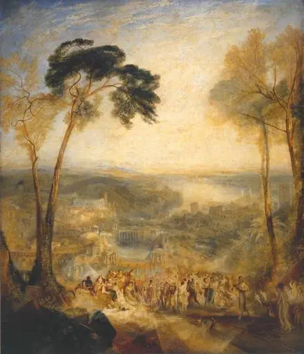 Phryne Going to the Public Baths as Venus: Demosthenes Taunted by Aeschines, by Joseph Mallord William Turner