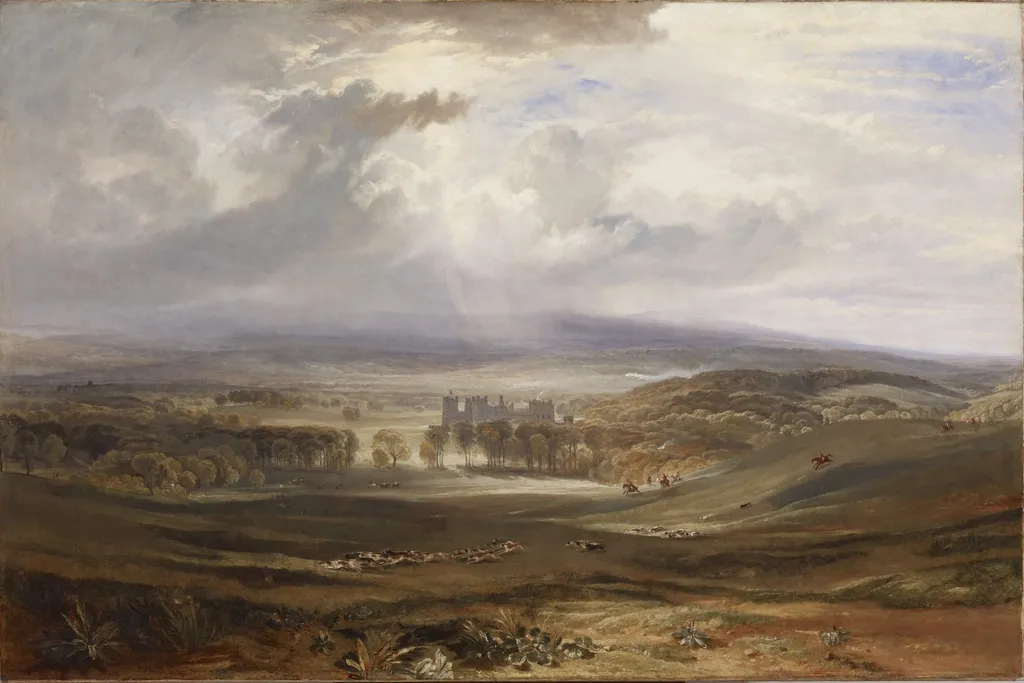 Raby Castle, the Seat of the Earl of Darlington, by Joseph Mallord William Turner, oil, 1817