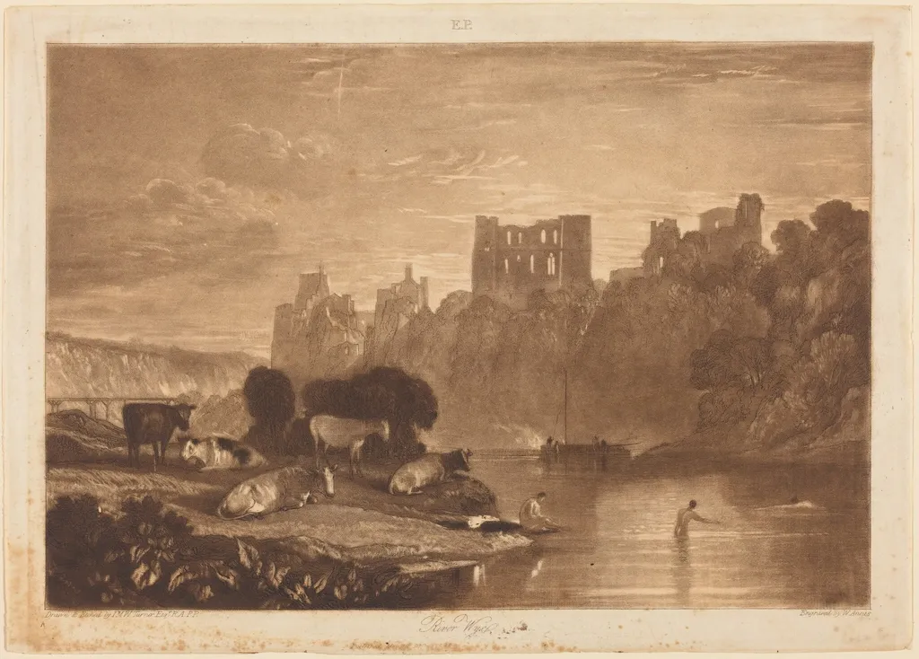River Wye, by Joseph Mallord William Turner, ink, 1812