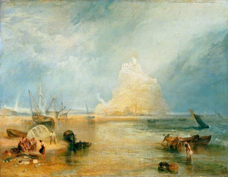 St Michael's Mount, Cornwall, by Joseph Mallord William Turner, oil, 1834