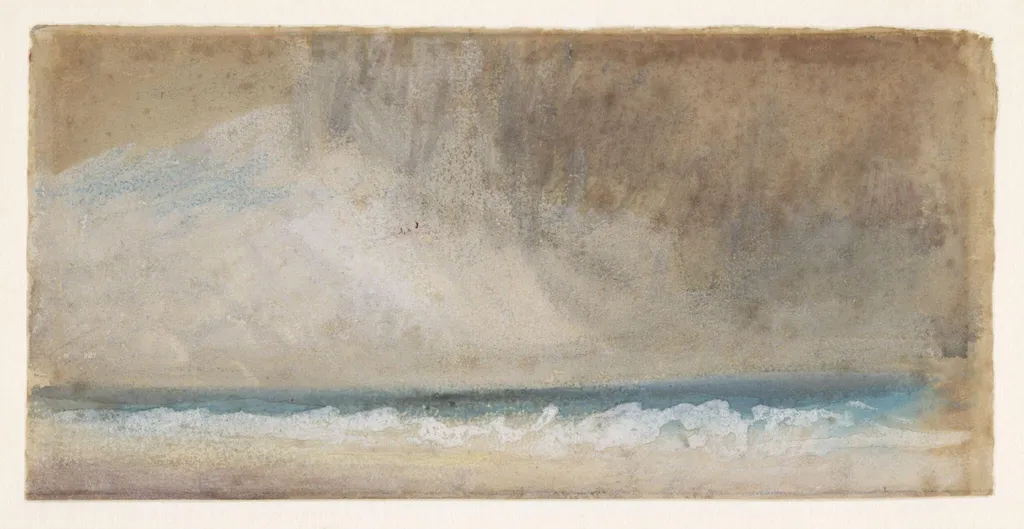 Study of Sea : Stormy Sky, by Joseph Mallord William Turner, watercolor, 1775