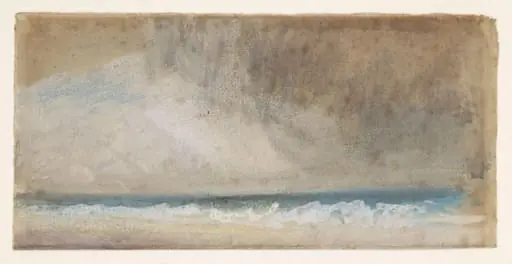 Study of Sea : Stormy Sky, by Joseph Mallord William Turner