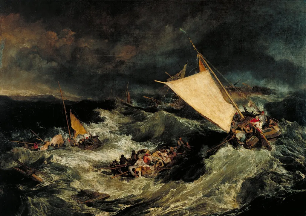 The Shipwreck, by Joseph Mallord William Turner, oil, 1805