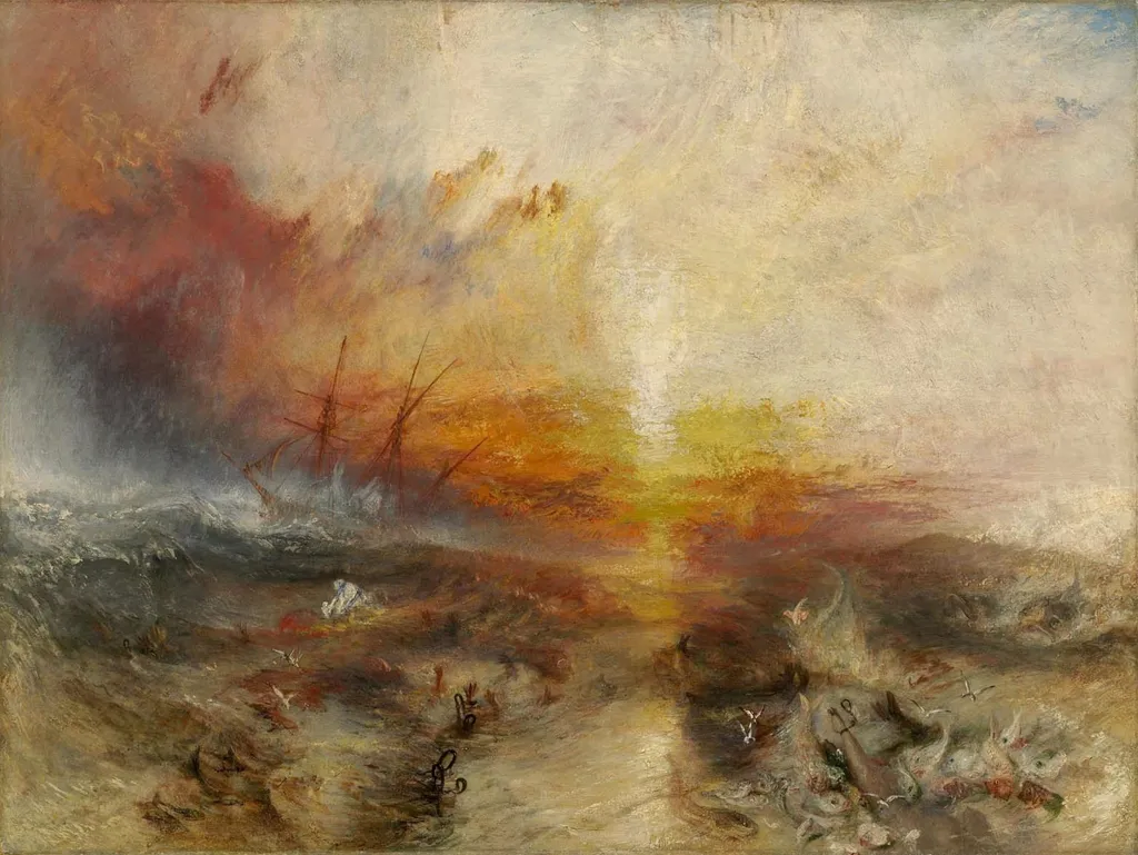 The Slave Ship, by Joseph Mallord William Turner, oil, 1840