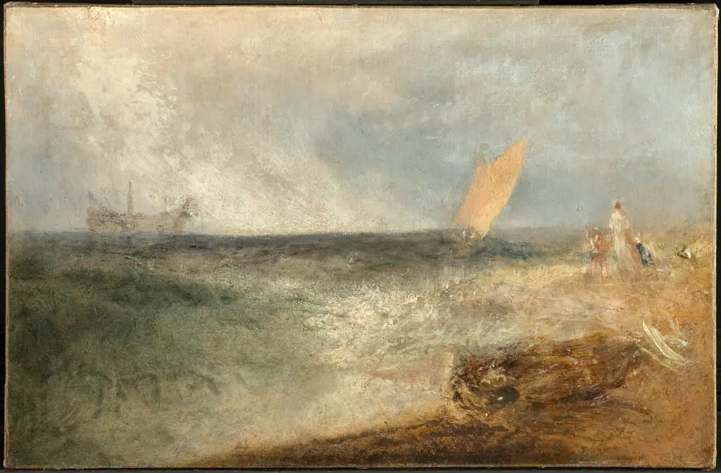 View off Margate, Evening, by Joseph Mallord William Turner