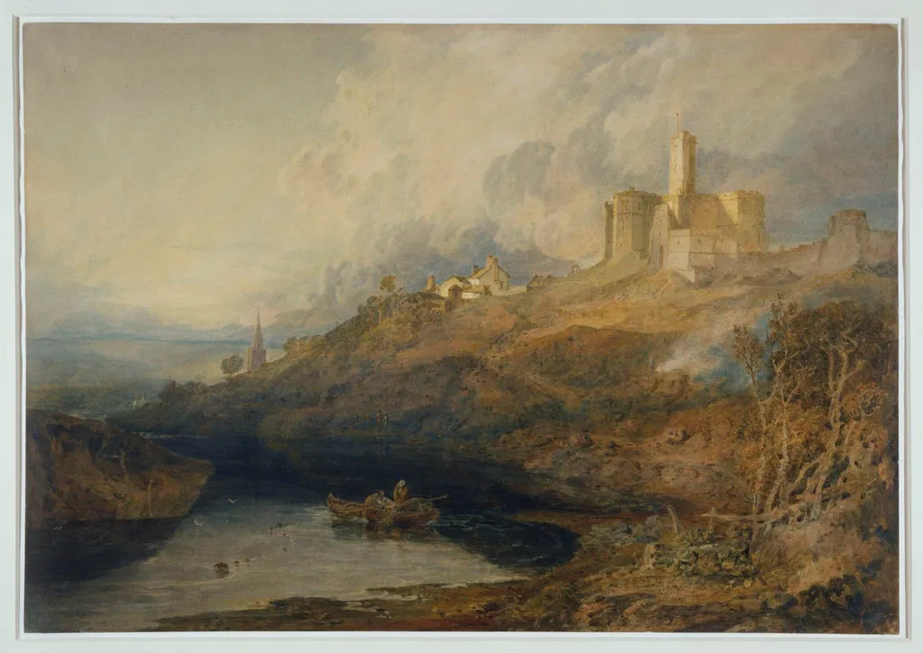 Warkworth Castle, Northumberland, by Joseph Mallord William Turner, watercolor, 1799