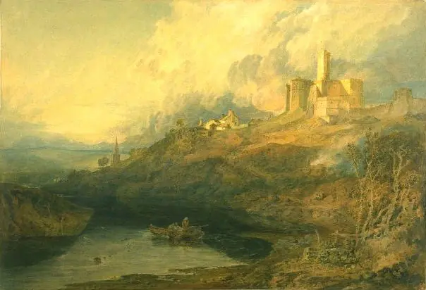 Warkworth Castle, Northumberland, by Joseph Mallord William Turner