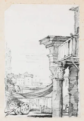 A Balcony in the Roman Forum, by Joseph-Marie Vien