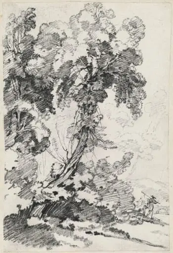 A Towering Tree with Travelers, by Joseph-Marie Vien