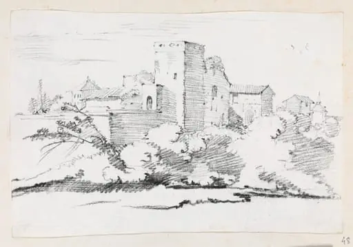 Buildings behind the Vatican, by Joseph-Marie Vien