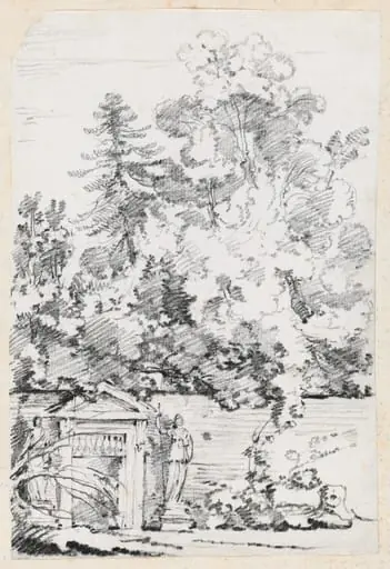 Entrance to a Walled Garden, by Joseph-Marie Vien