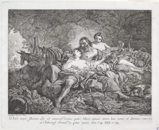 Lot and His Daughters, by Joseph-Marie Vien