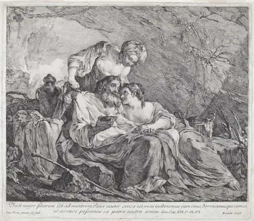 Lot and His Daughters, by Joseph-Marie Vien