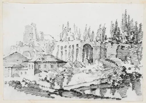 Ruins of the Imperial Palaces on the Palatine Hill, by Joseph-Marie Vien
