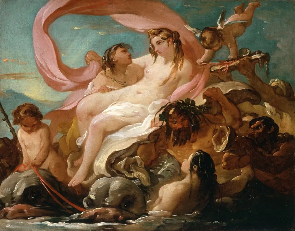 Venus Emerging from the Sea, by Joseph-Marie Vien the younger