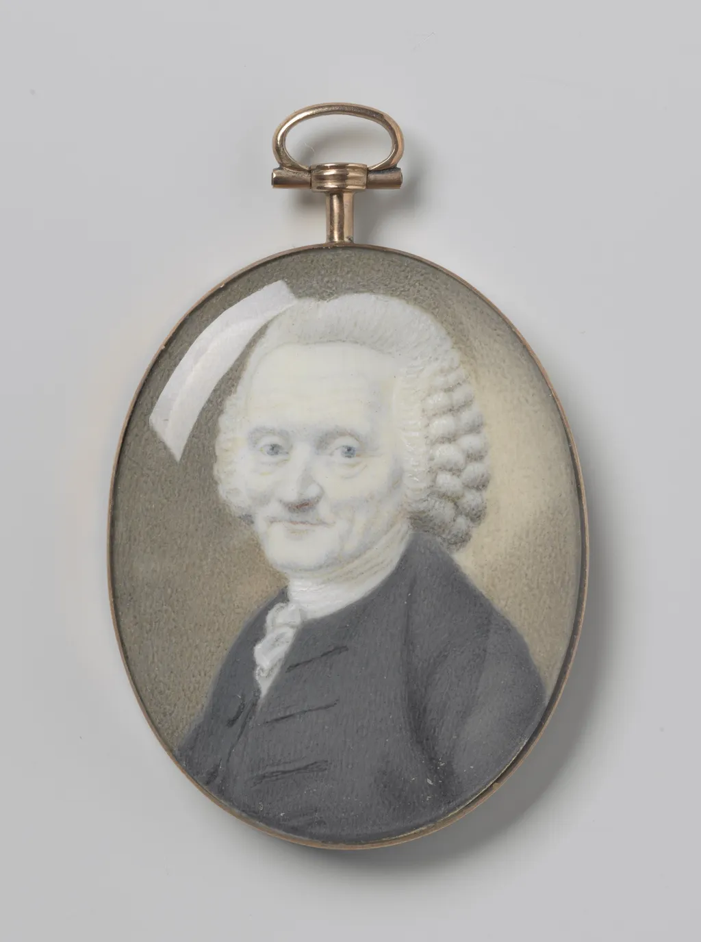 Portret van een 73-jarige man, by Joseph Marinkelle, ivory